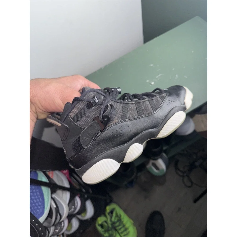 NIKE AIR JORDAN 6 RINGS GS‎ BLACK COLOR#323419- SIZE 5.5Y Or Women's 7